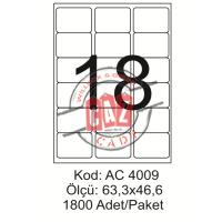 A4 Lazer Kod:AC 4009