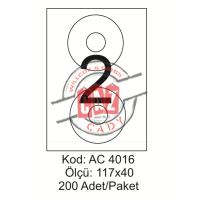 A4 Lazer Kod:AC 4016