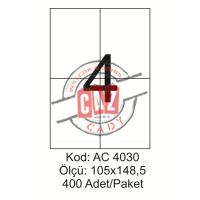 A4 Lazer Kod:AC 4030