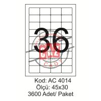 A4 Lazer Kod:AC 4014