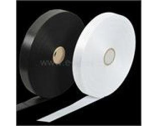 Çift Taraflı Kenar Örgülü Saten-Siyah