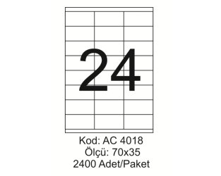 A4 Lazer Kod:AC 4018