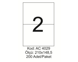 A4 Lazer Kod:AC 4029
