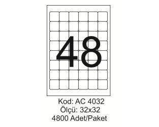 A4 Lazer Kod:AC 4032
