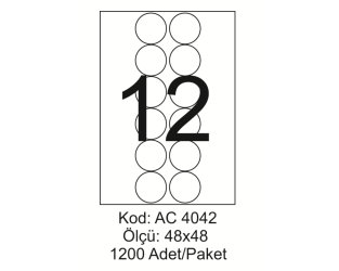 A4 Lazer Kod:AC 4042