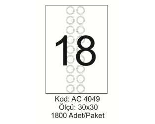 A4 Lazer Kod:AC 4049