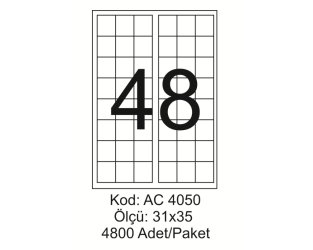 A4 Lazer Kod:AC 4050