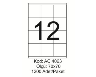 A4 Lazer Kod:AC 4063