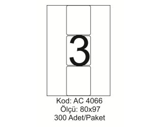 A4 Lazer Kod:AC 4066