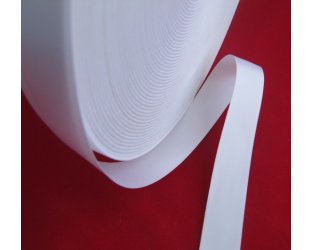 Tek Taraflı Kenar Örgülü Saten-Beyaz