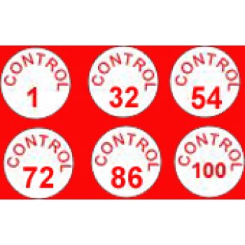 Numaralı Kontrol Etiketleri