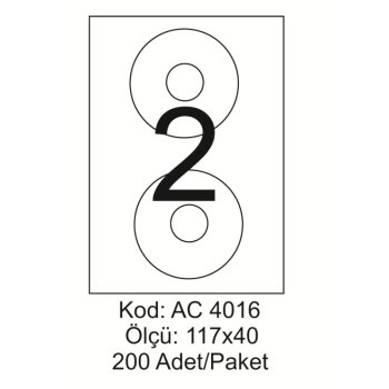 A4 Lazer Kod:AC 4016