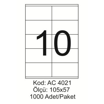 A4 Lazer Kod:AC 4021
