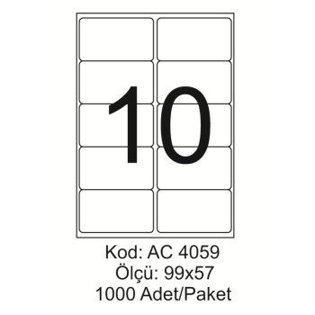 A4 Lazer Kod:AC 4059