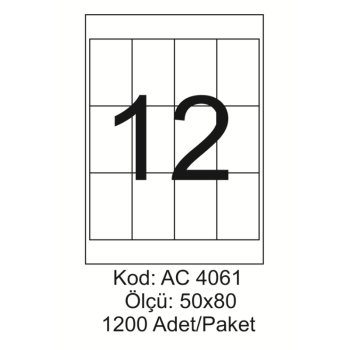 A4 Lazer Kod:AC 4061